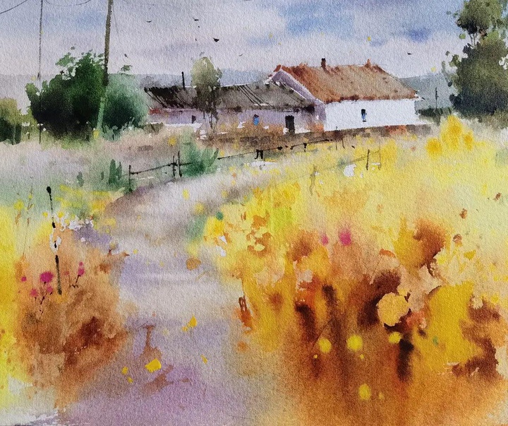 Gallery of Watercolor painting by Blanca Alvarez- Spain