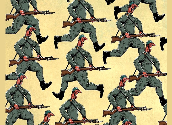 Gallery of Cartoon & Cricature - War & Peace