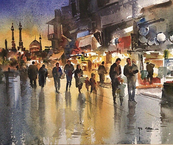 Gallery of Watercolor Painting "Mahmoud Samandarian"