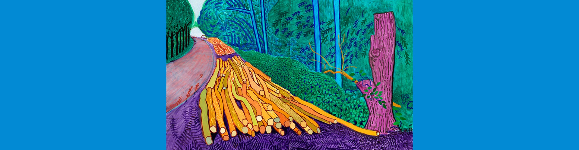 Gallery of painting by David Hockney - England