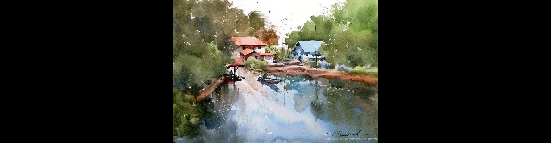 Gallery of Water color Painting by Chesda Merntook-Thailand