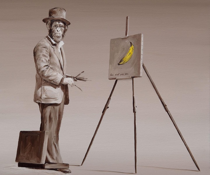Gallery of Humor painting by Paco Pomet-Spain