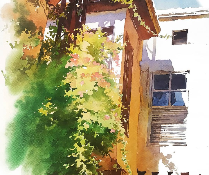 Gallery of Watercolor painting by Abdalla M Assaad-Syria