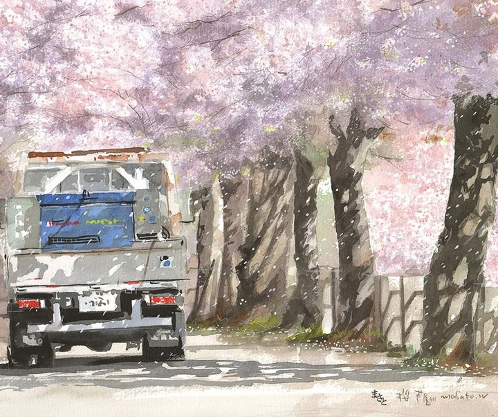 Gallery of Watercolor painting by Masato Watanabe-Japan