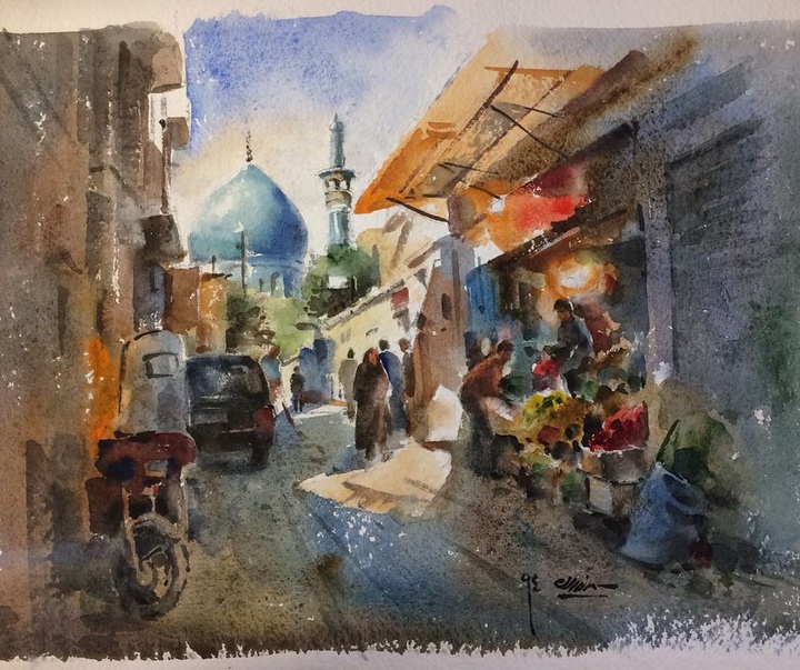 Gallery of Watercolor Painting "Mahmoud Samandarian"