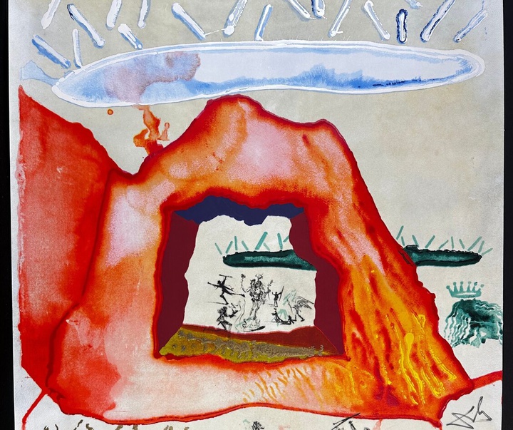 Gallery of Salvador Dali lithographs and metal engravings-Spain