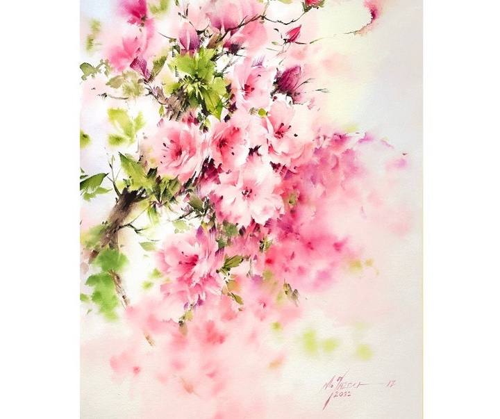 Gallery of Watercolor painting by Mohammad Ali Yazdchi-Iran