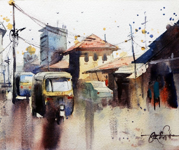Gallery of Watercolors by Vikrant Shitole-India