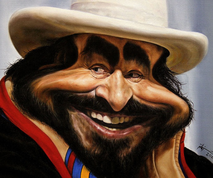 luciano pavarotti by shiva zamanfar