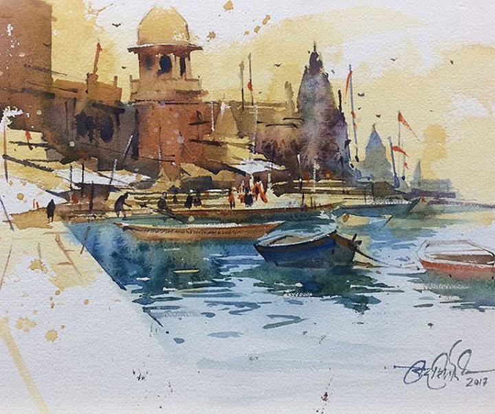 Gallery of Watercolors by Vikrant Shitole-India