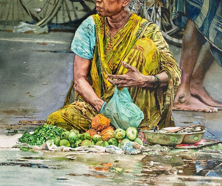 Gallery of Watercolor painting by Uday Bhan-India