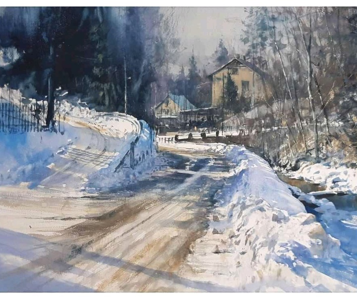 Gallery of Watercolor painting by Michał Jasiewicz-Poland