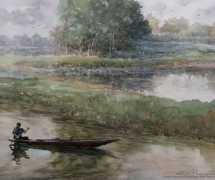 Gallery of Water color Painting by Chesda Merntook-Thailand