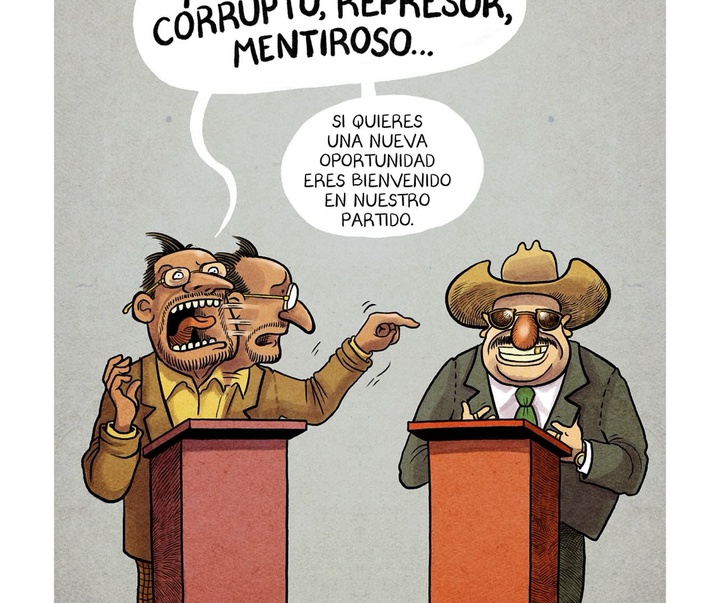 Gallery of political Cartoon by Monero Chelo-Mexico