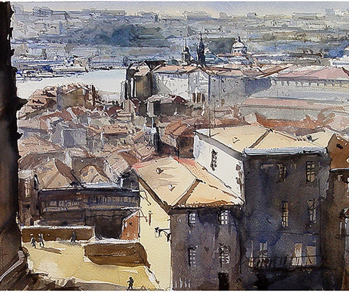 Gallery of Watercolor by Ricardo Azkargorta Celaya-Spain
