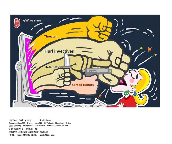 First Selection of the International Cartoon Contest “Terror Online”