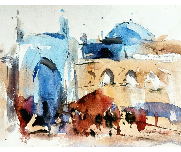 Gallery of Watercolor painting by Ali Golbaz-Iran