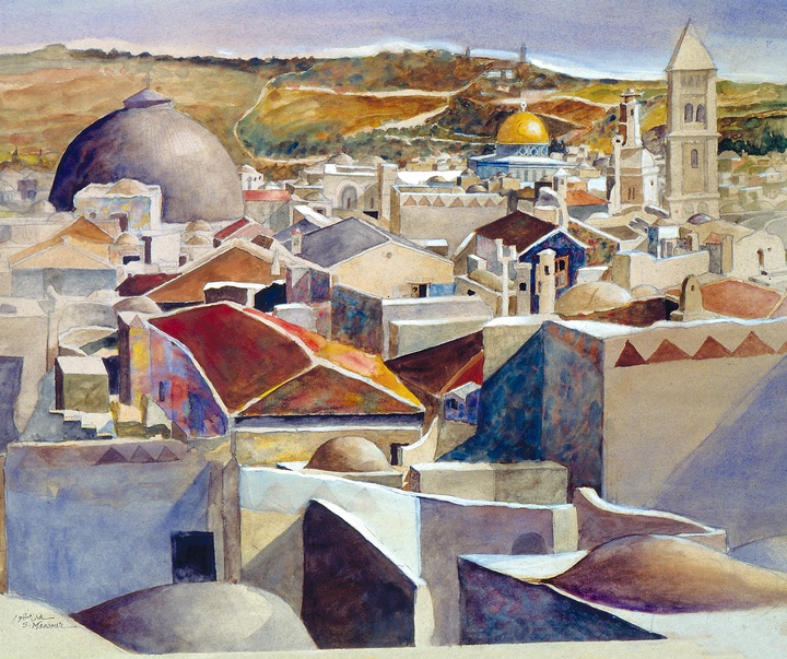 Gallery of Painting by Sliman Mansour - Palestine