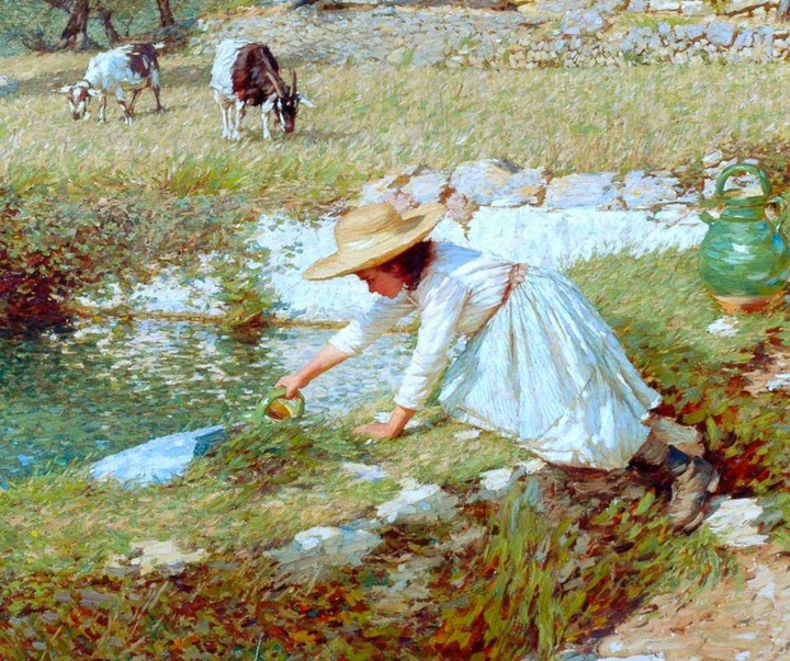 Gallery of Painting by Henry Herbert La Thangue-UK