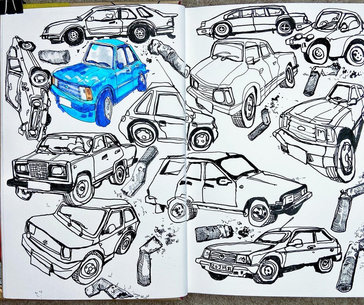 Gallery of Drawings by Ben Meredith-UK