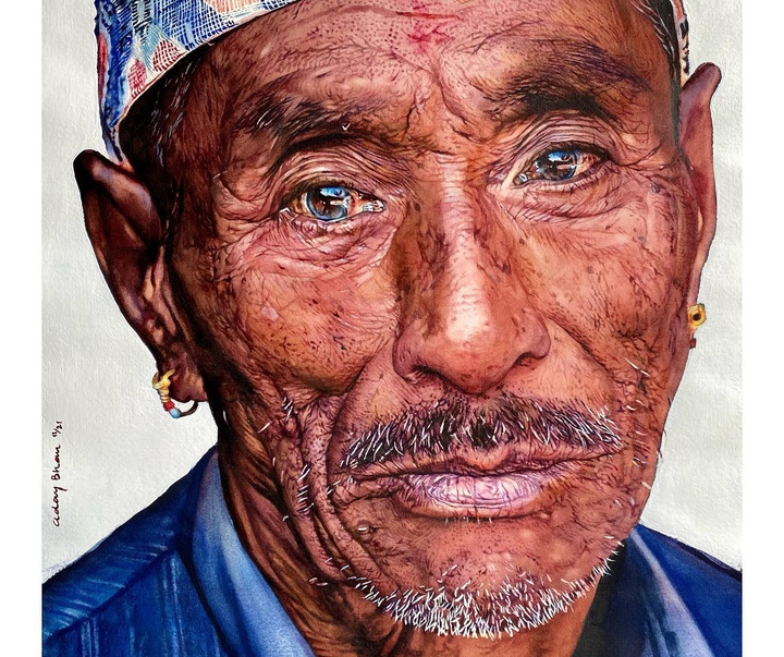 Gallery of Watercolor painting by Uday Bhan-India