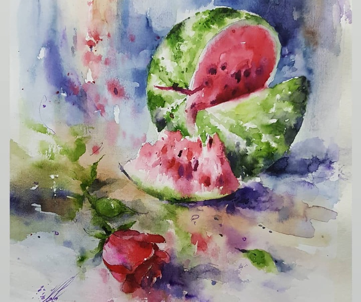 Gallery of Watercolor painting by Alireza Tabatabaee