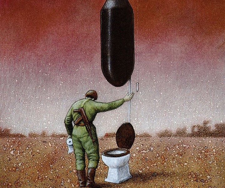 Gallery of Cartoon about War by Pawel Kuczynski-Poland