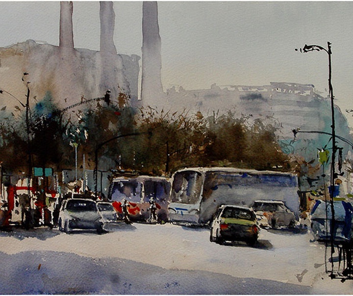 Gallery of Watercolor by Ricardo Azkargorta Celaya-Spain