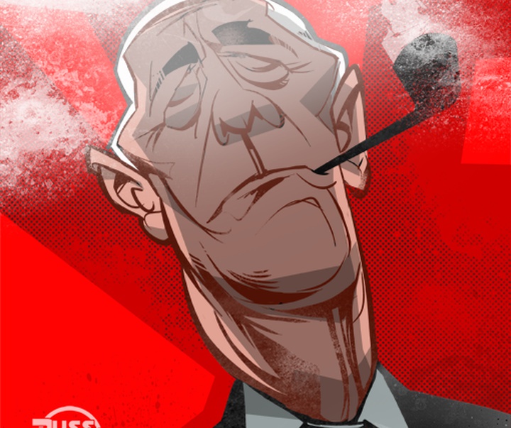 tony benn caricature russ cook labour party british parliament s