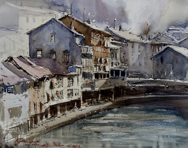 Gallery of Watercolor by Ricardo Azkargorta Celaya-Spain