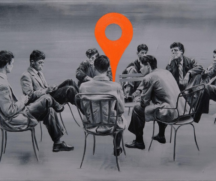 Gallery of Humor painting by Paco Pomet-Spain