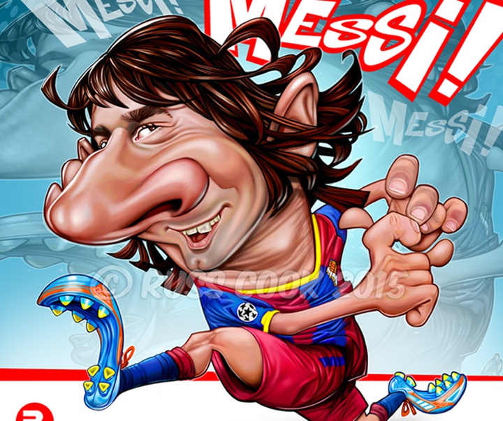 lionel andreus leo messi cuccittini caricature russ cook footba