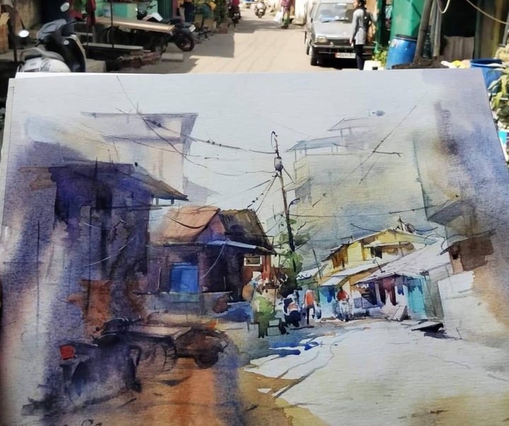 Gallery of Watercolors by Vikrant Shitole-India