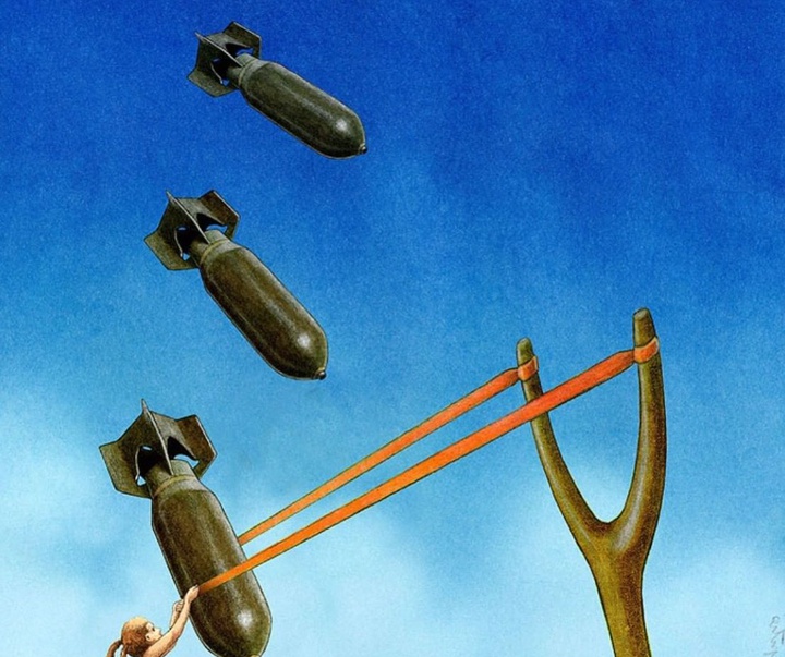 Gallery of Cartoon about War by Pawel Kuczynski-Poland