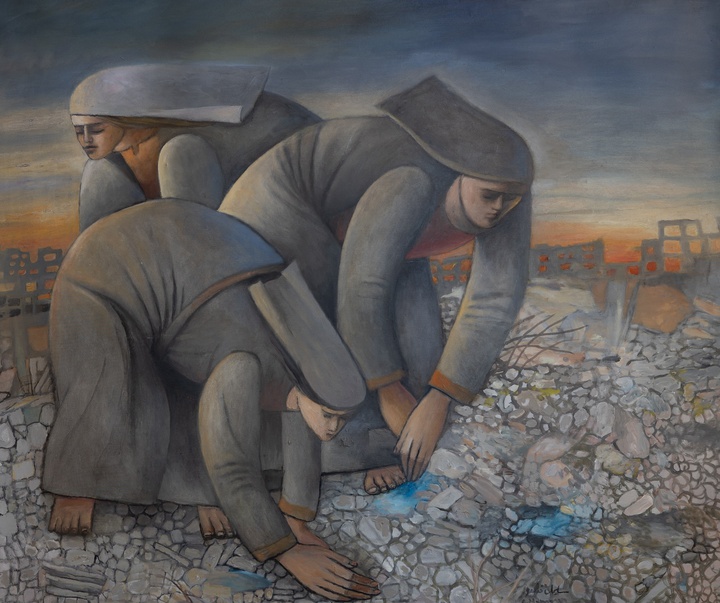 Gallery of Painting by Sliman Mansour - Palestine