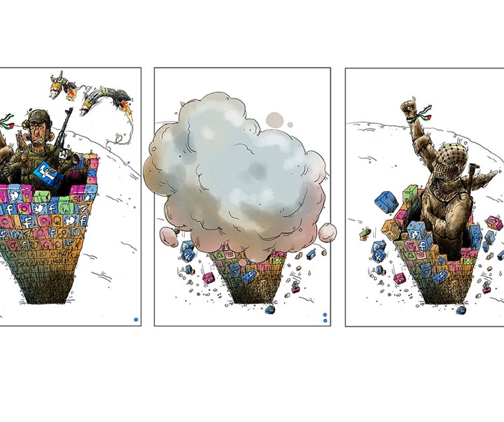 First Selection of the International Cartoon Contest “Terror Online”