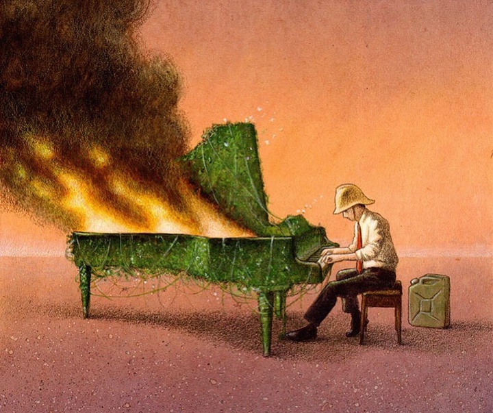 Gallery of Cartoon about War by Pawel Kuczynski-Poland