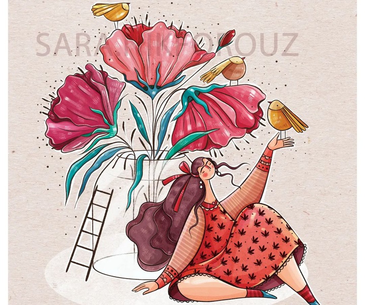 Gallery of illustration by Sara Nikforouz from Iran