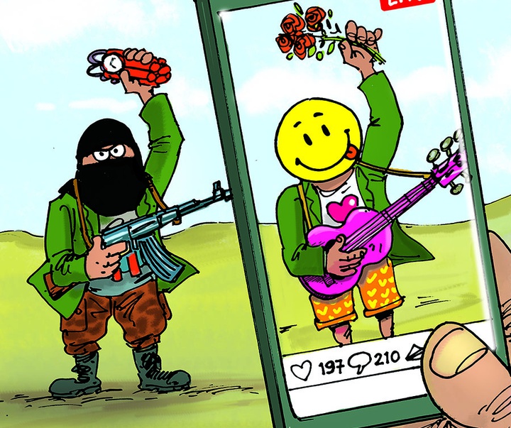 First Selection of the International Cartoon Contest “Terror Online”