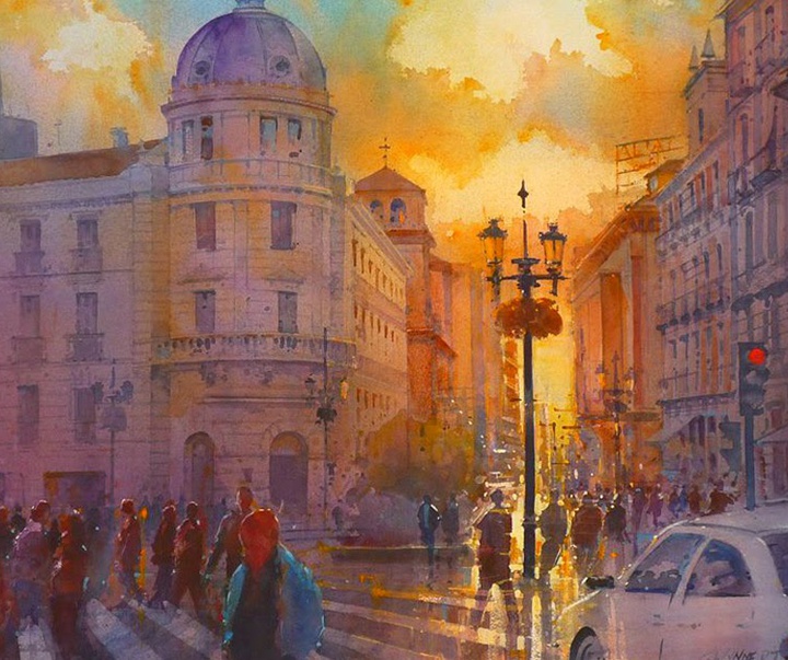 Gallery of Watercolor Painting by Geoffrey Wynne-UK