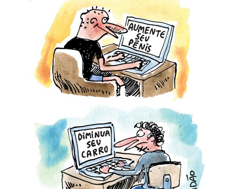 Gallery of cartoons by Adao Iturrusgarai - Brazil