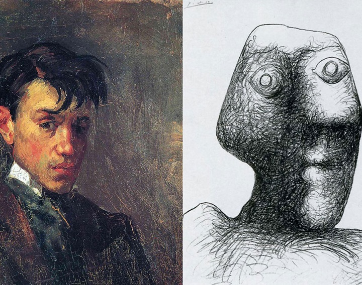 Picasso’s Self Portrait Evolution