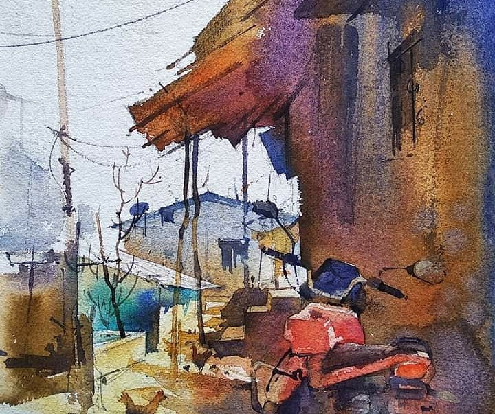 Gallery of Watercolors by Vikrant Shitole-India