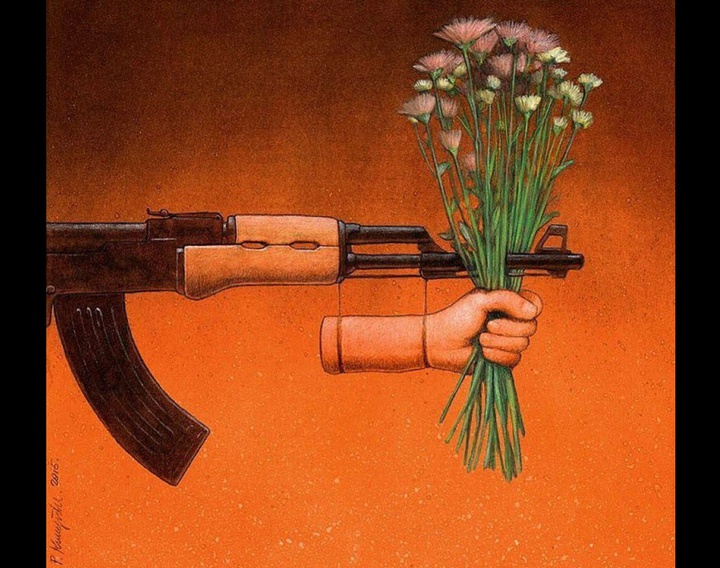 Gallery of Cartoon about War by Pawel Kuczynski-Poland