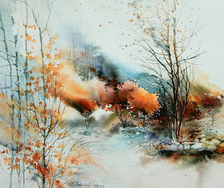 Gallery of Watercolor painting by Morteza Eshtiaghi-Iran