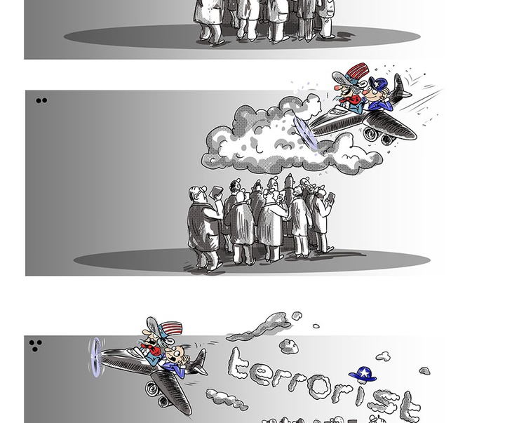 First Selection of the International Cartoon Contest “Terror Online”