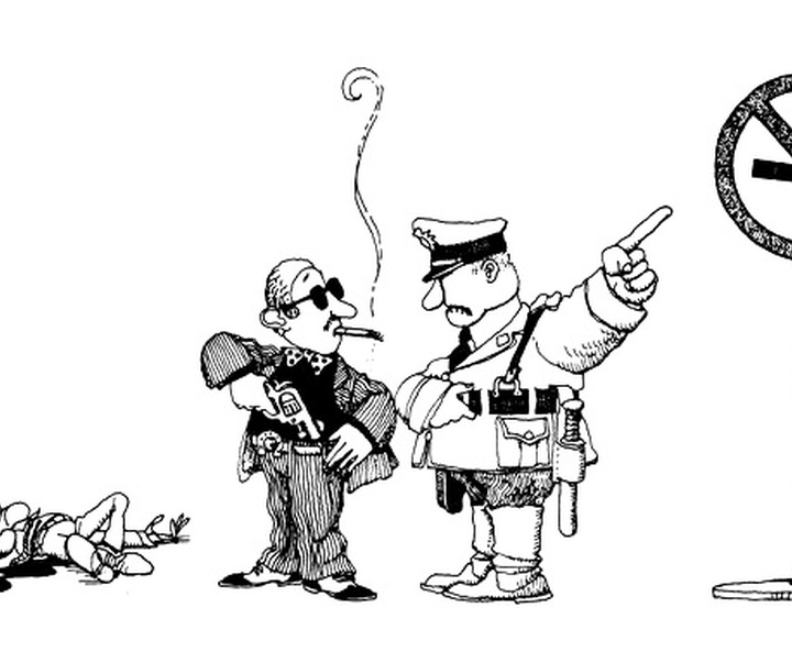 Gallery of Cartoon & Cricature - War & Peace