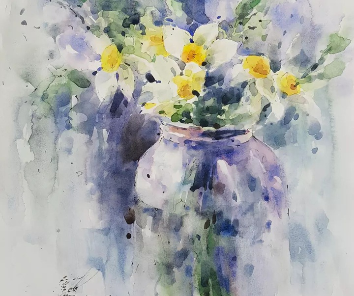 Gallery of Watercolor painting by Alireza Tabatabaee