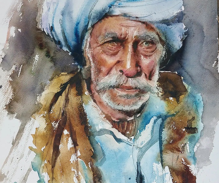 Gallery of Watercolor painting by Akbar Akbari- Iran