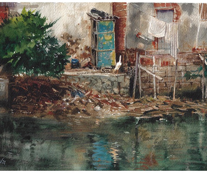 Gallery of Water color Artworks by Gonzalo Carcamo-Chile